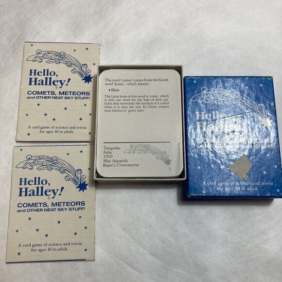 Vintage Halley Comet Game hello Halley 1985 Science Game - Picture 1 of 5